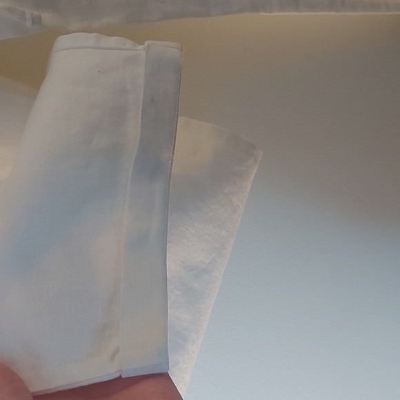 NWT J Crew Linen Blend Elastic/Drawstring Waist Pants Ivory Size 14 - Picture 6 of 7